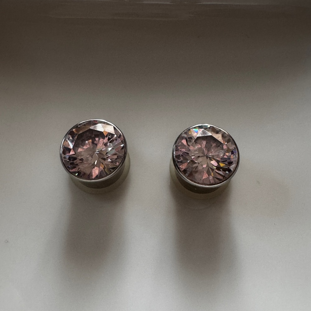 Elegant Crystal Plug Earrings for gauged ears